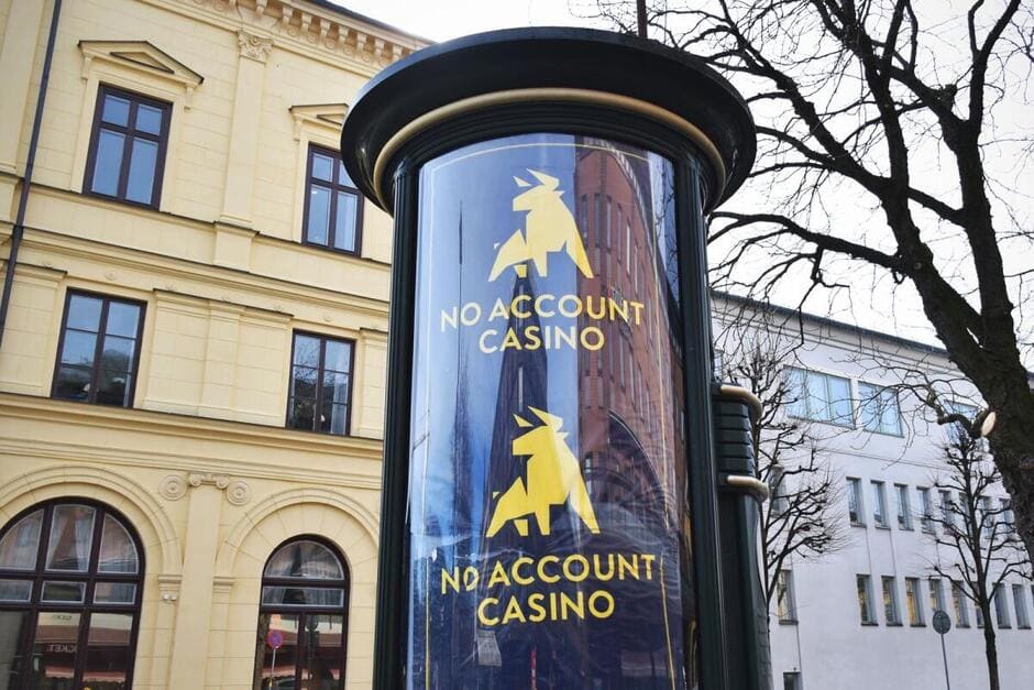 Reklam och reklamskyltar för casino